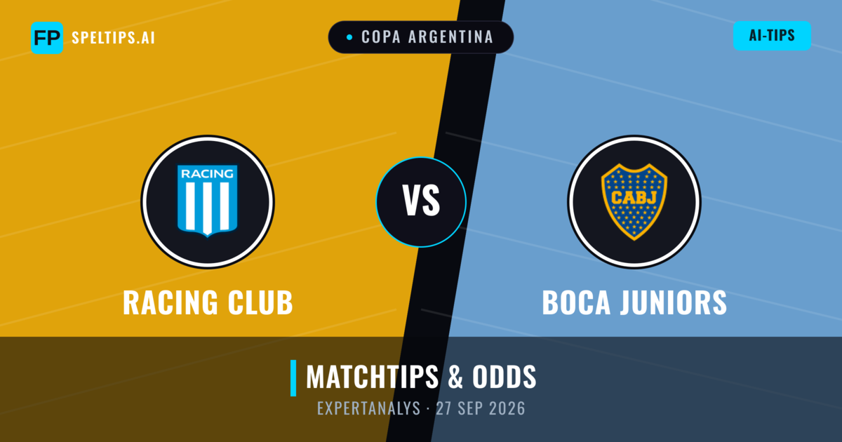Racing Club vs Boca Juniors — matchtips och förhandstitt