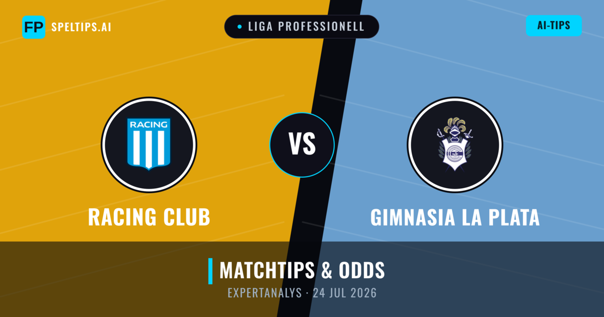 Racing Club vs Gimnasia La Plata — matchtips och förhandstitt