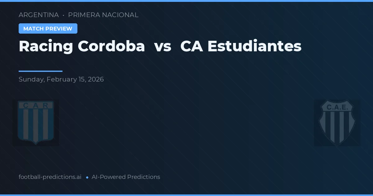 Racing Córdoba vs Estudiantes — matchtips och förhandstitt