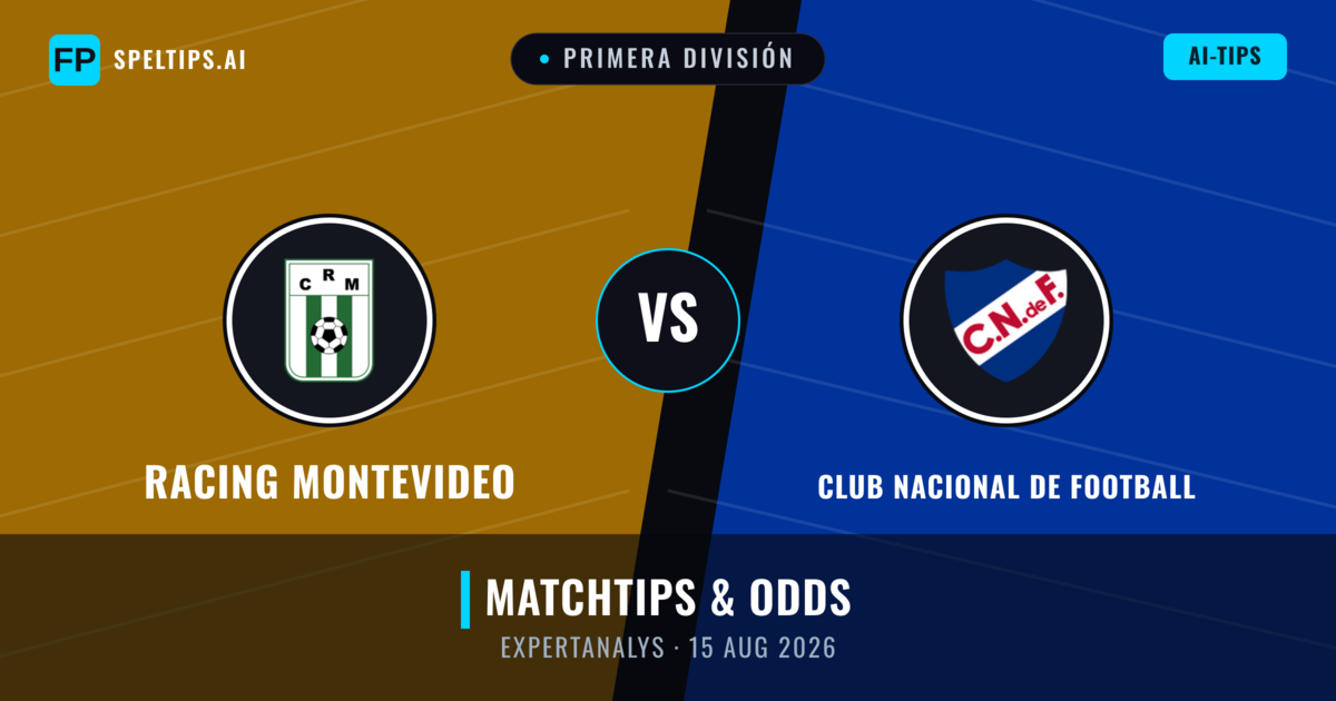 Racing Montevideo vs Club Nacional de Football — matchtips och förhandstitt