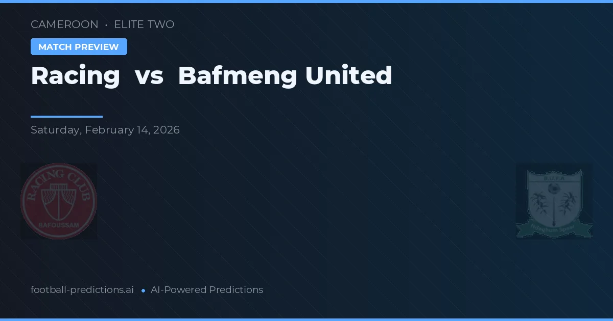 Racing vs Bafmeng United — matchtips och förhandstitt