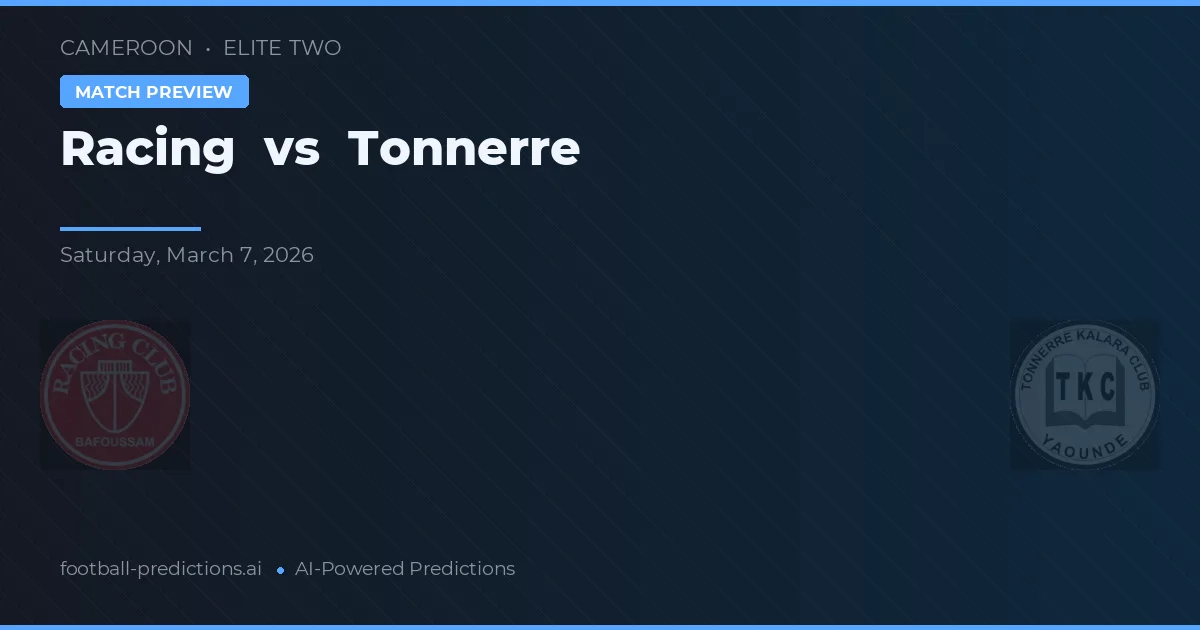 Racing vs Tonnerre — matchtips och förhandstitt