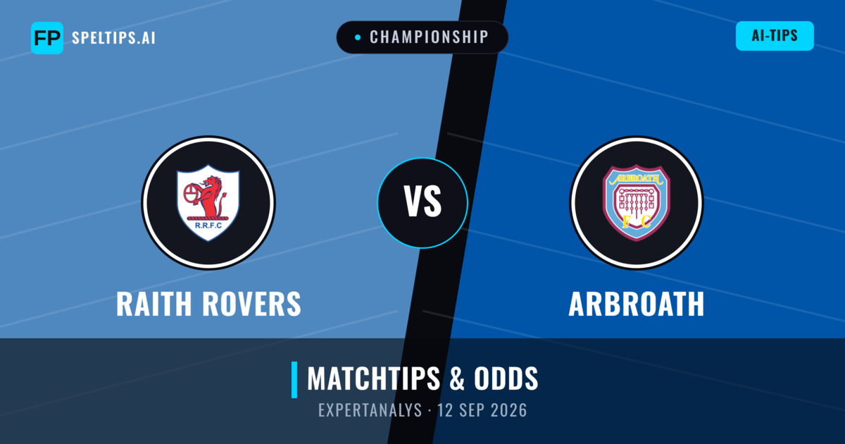 Raith Rovers vs Arbroath — matchtips och förhandstitt