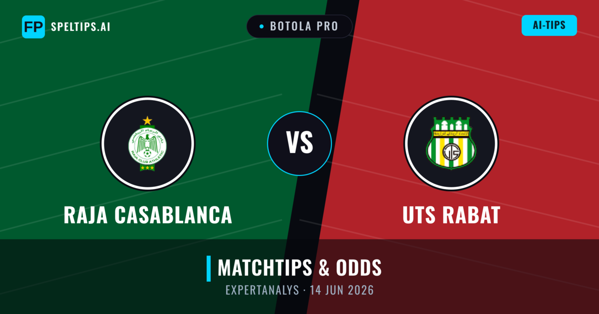 Raja Casablanca vs UTS Rabat — matchtips och förhandstitt