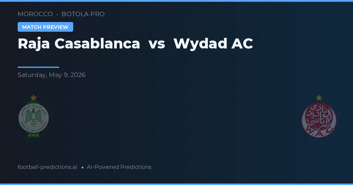 Raja Casablanca vs Wydad AC — matchtips och förhandstitt