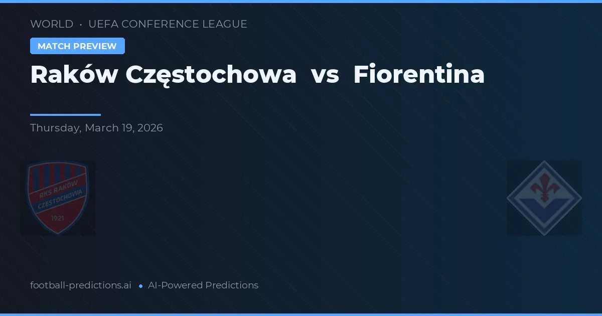 Raków Częstochowa vs Fiorentina — matchtips och förhandstitt