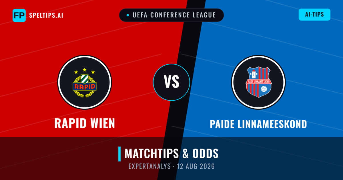 Rapid Wien vs Paide Linnameeskond — matchtips och förhandstitt