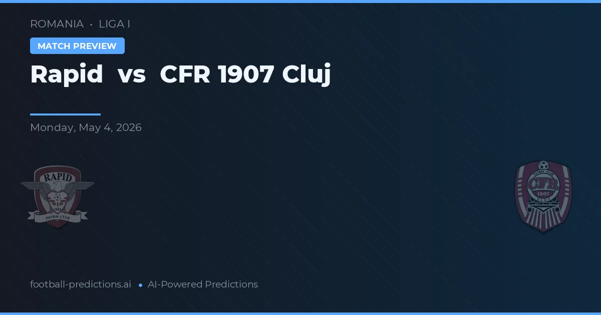 Rapid vs CFR Cluj preview