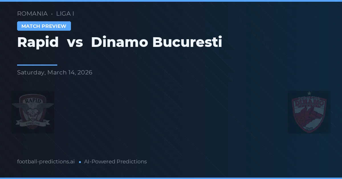 Rapid vs Dinamo București — matchtips och förhandstitt