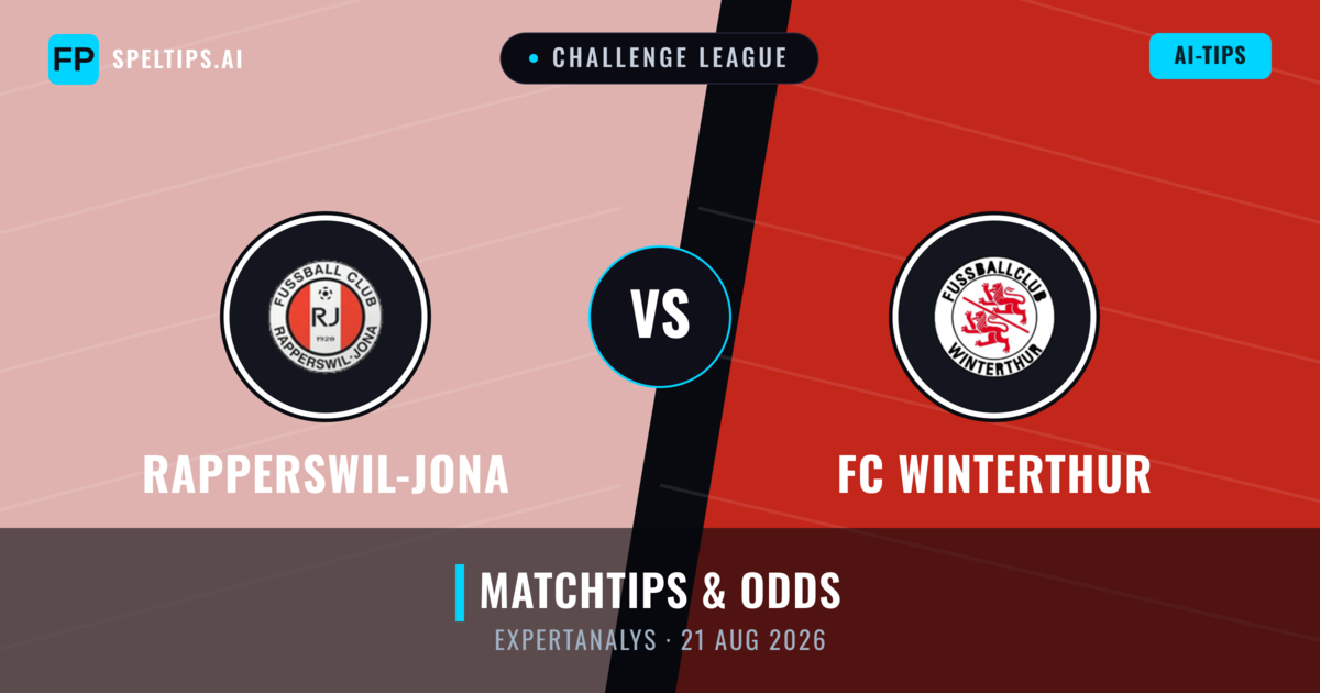 Rapperswil-Jona vs FC Winterthur — matchtips och förhandstitt
