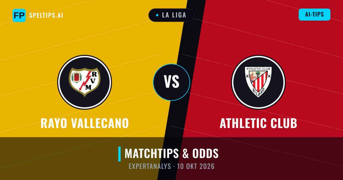 Rayo Vallecano vs Athletic Club — matchtips och förhandstitt