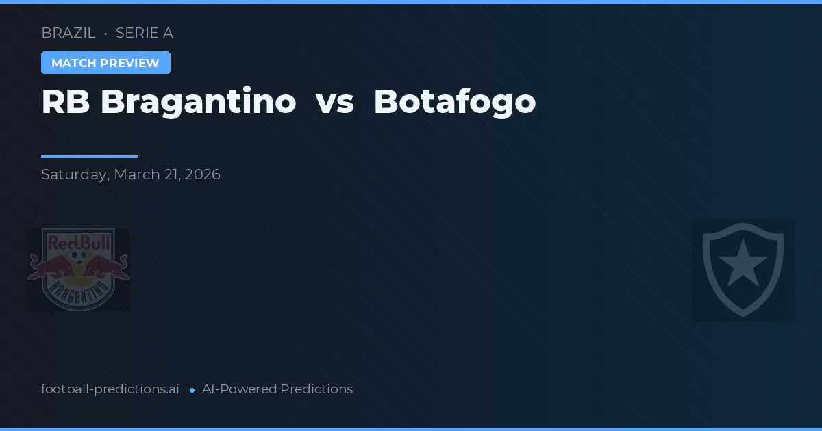 RB Bragantino vs Botafogo — matchtips och förhandstitt