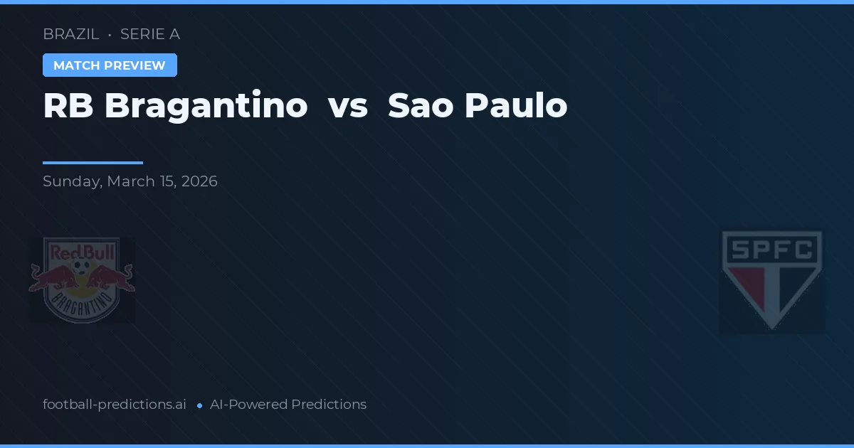 RB Bragantino vs São Paulo — matchtips och förhandstitt