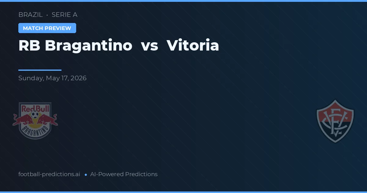 RB Bragantino vs Vitoria — matchtips och förhandstitt