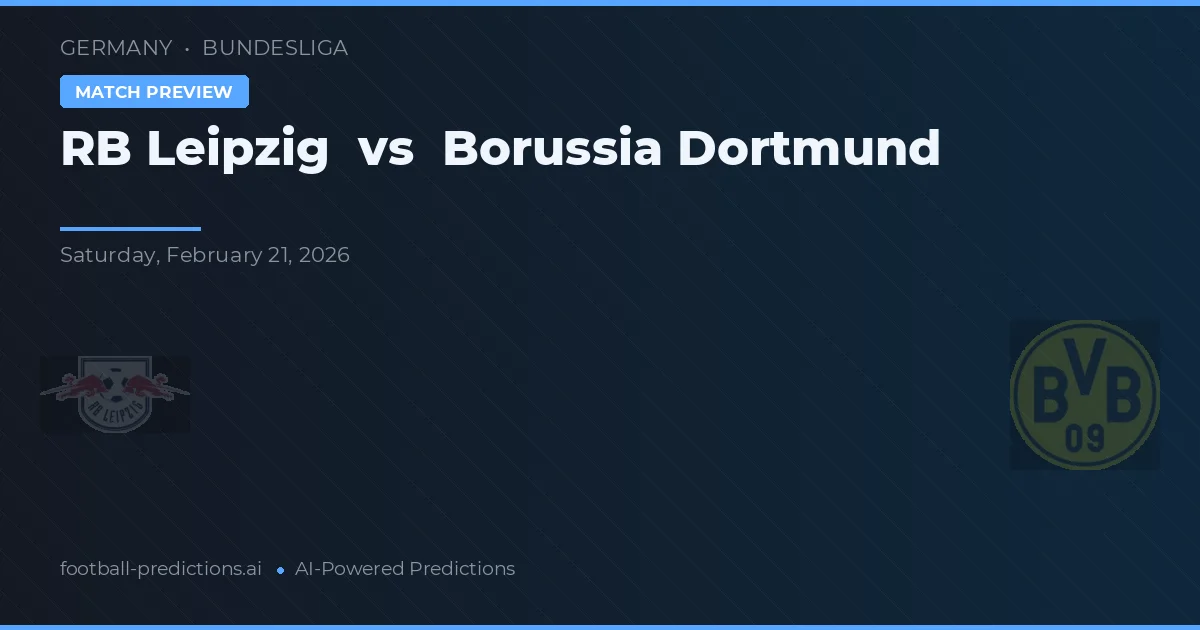 RB Leipzig vs Borussia Dortmund — matchtips och förhandstitt