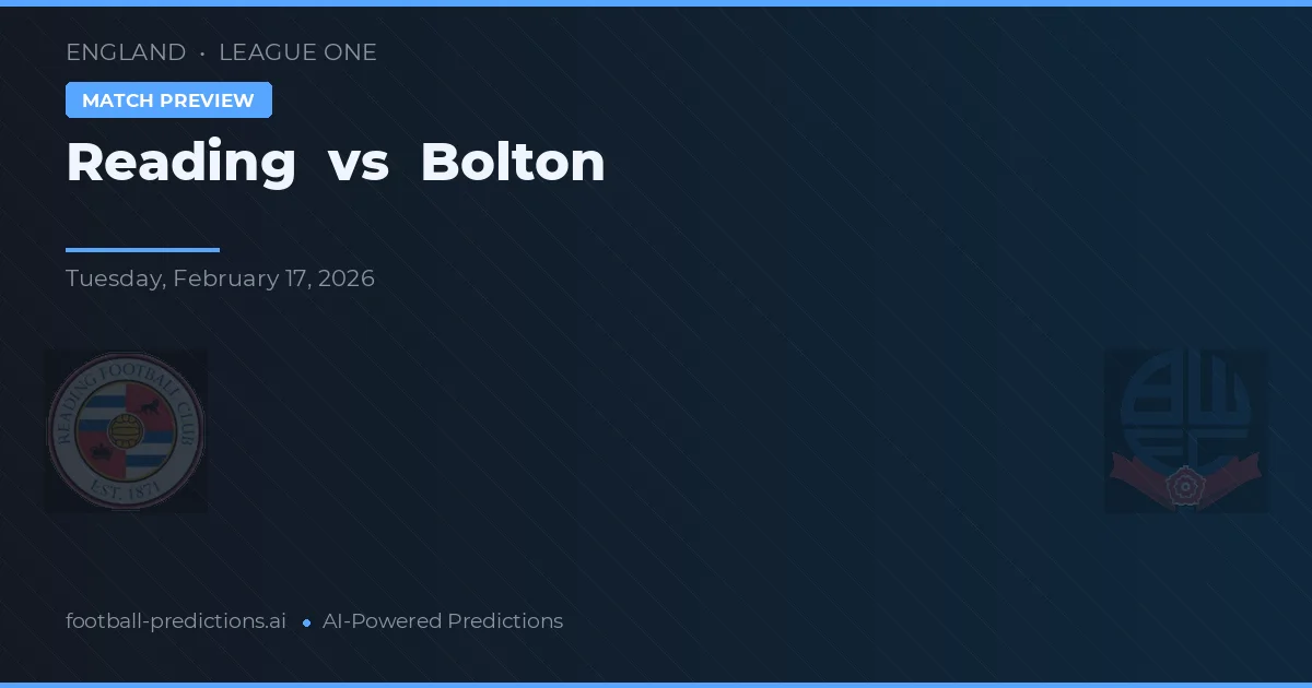 Reading vs Bolton — matchtips och förhandstitt