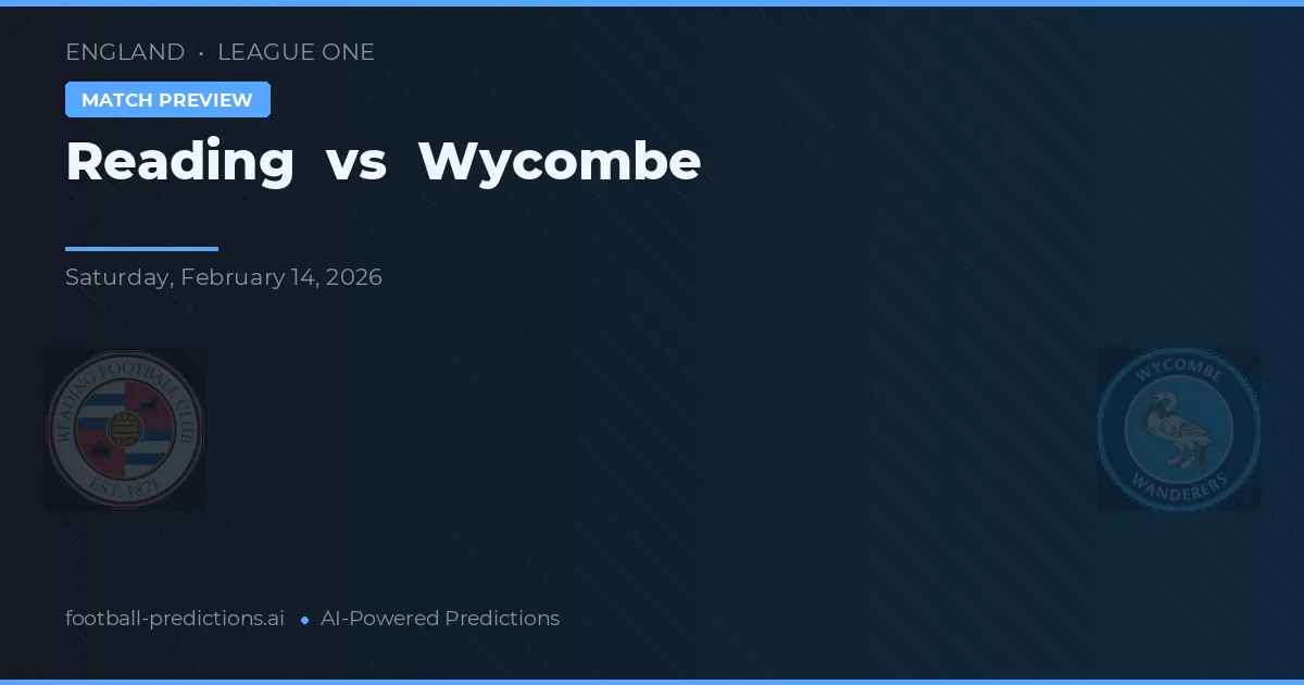 Reading vs Wycombe — matchtips och förhandstitt