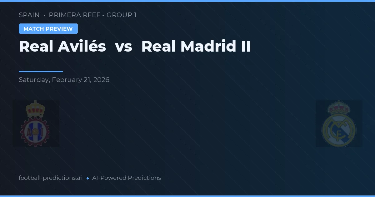 Real Avilés vs Real Madrid — matchtips och förhandstitt