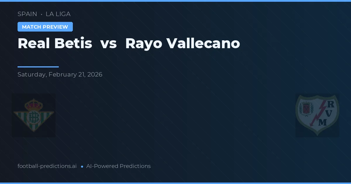 Real Betis vs Rayo Vallecano — matchtips och förhandstitt