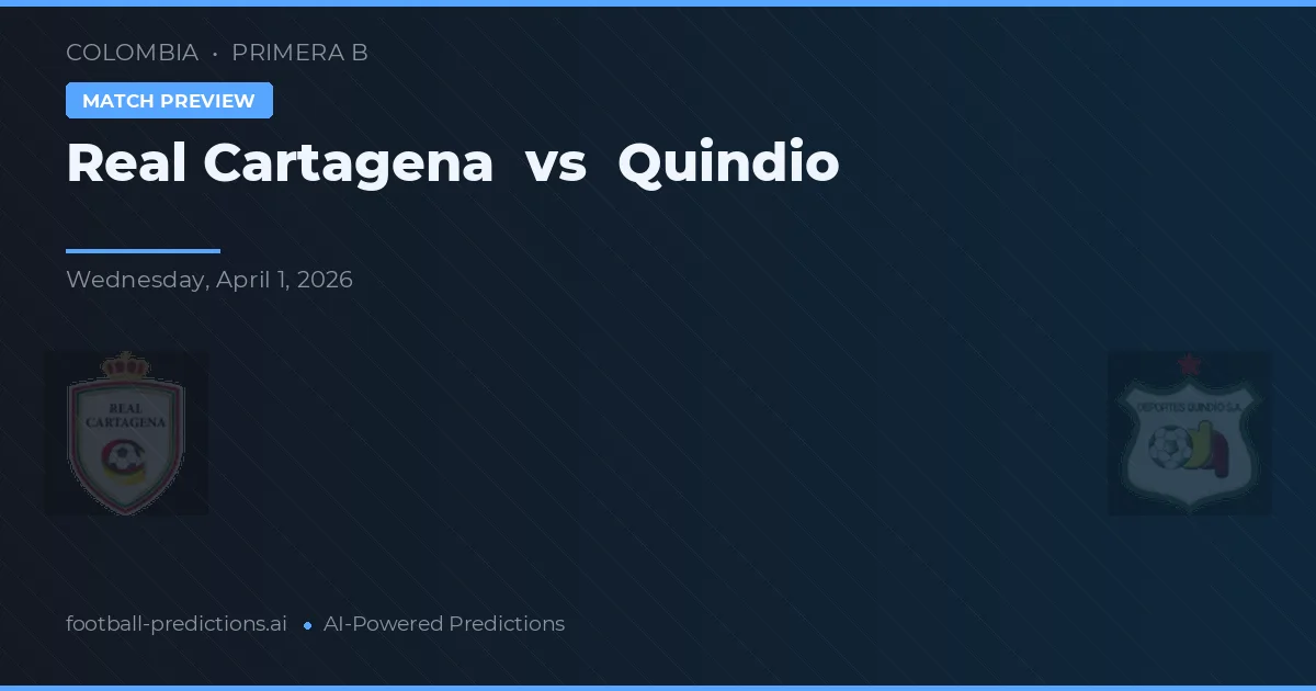 Real Cartagena vs Quindío — matchtips och förhandstitt