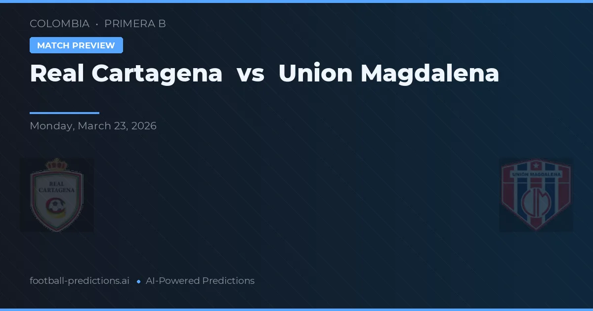 Real Cartagena vs Union Magdalena — matchtips och förhandstitt