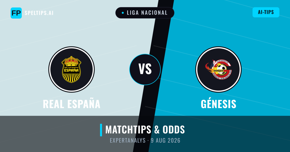 Real España vs Génesis — matchtips och förhandstitt