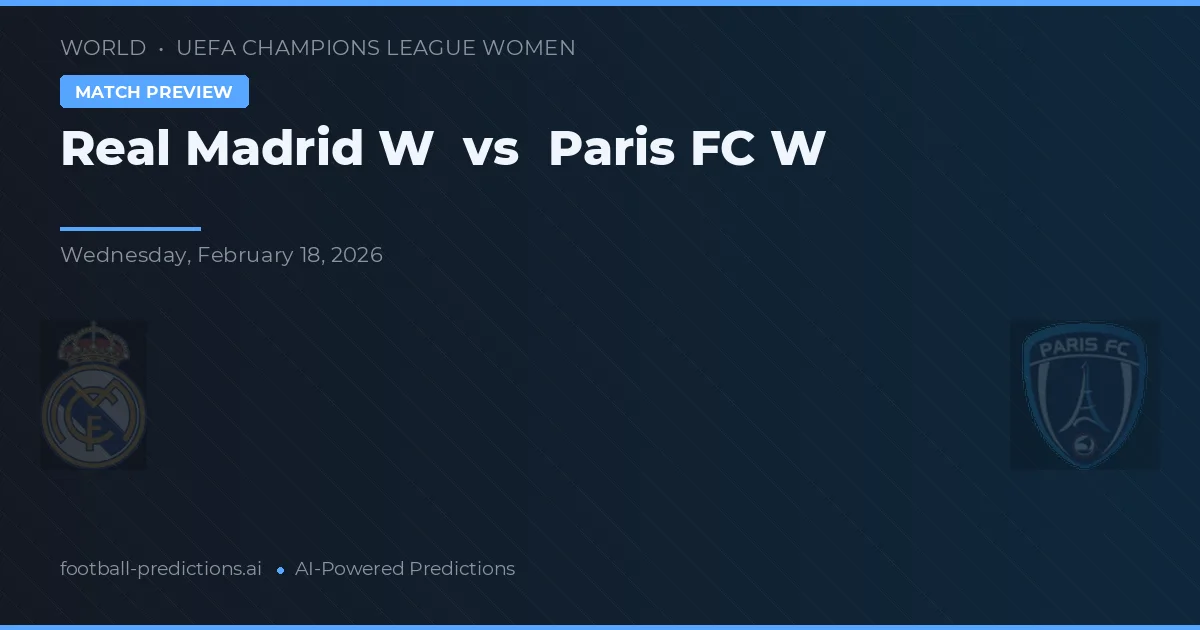 Real Madrid W vs Paris FC W — matchtips och förhandstitt