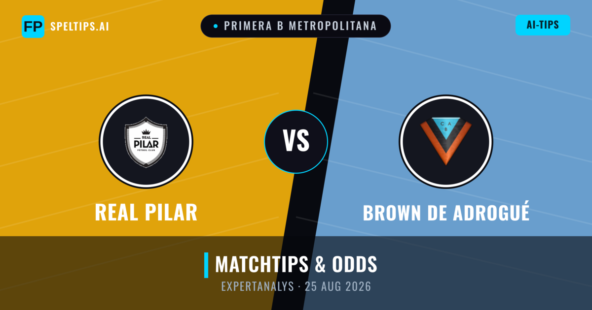 Real Pilar vs Brown de Adrogué — matchtips och förhandstitt