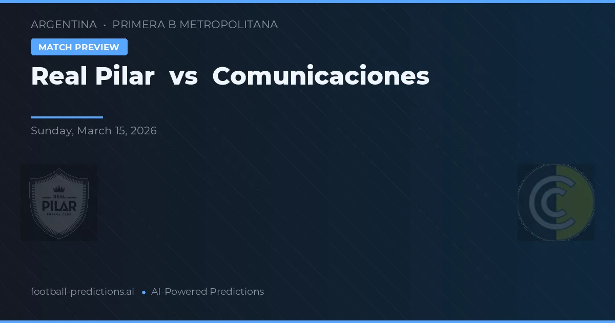 Real Pilar vs Comunicaciones — matchtips och förhandstitt