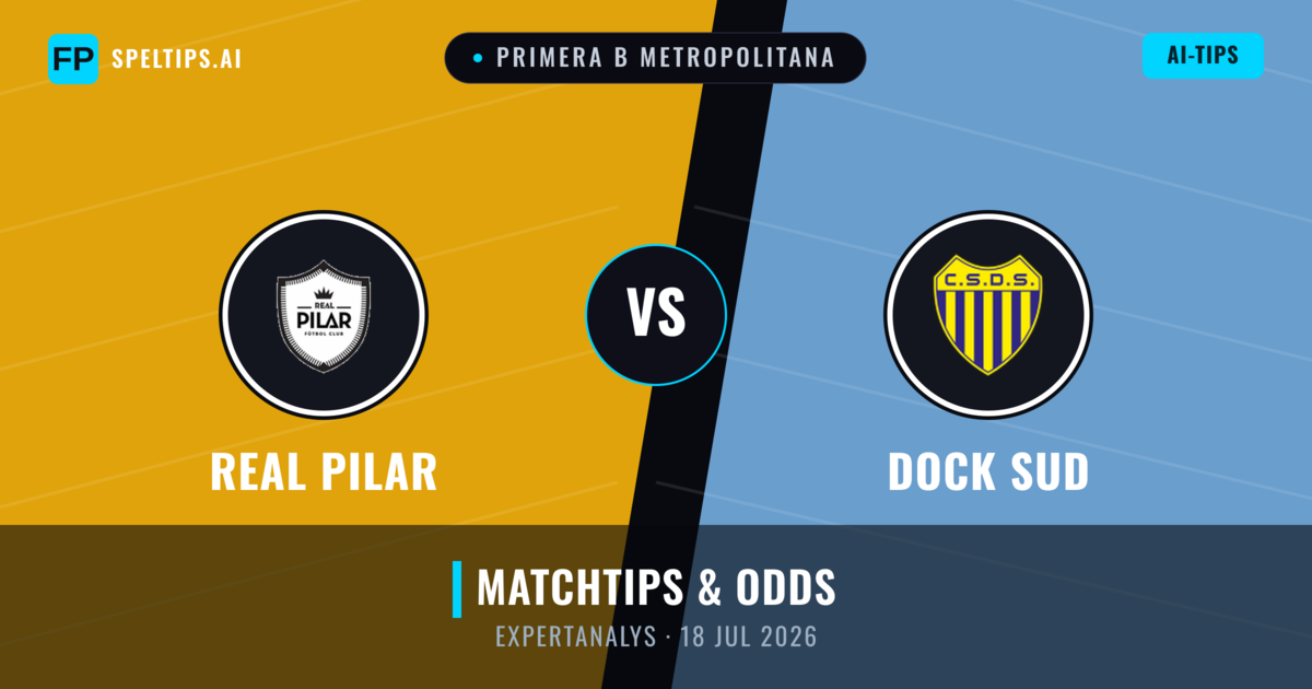 Real Pilar vs Dock Sud — matchtips och förhandstitt