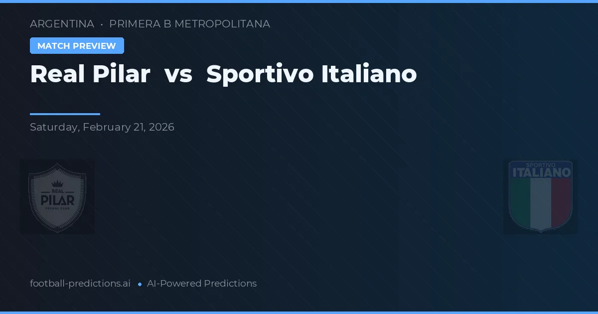 Real Pilar vs Sportivo Italiano — matchtips och förhandstitt