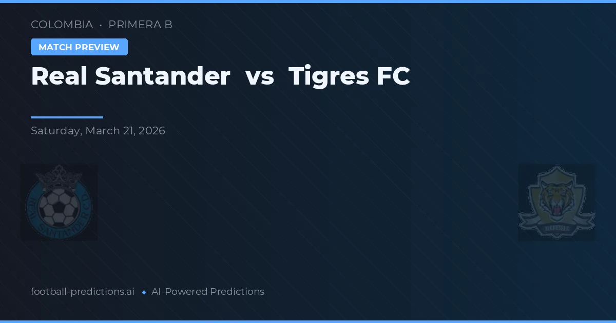 Real Santander vs Tigres FC — matchtips och förhandstitt