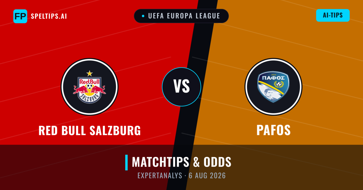 Red Bull Salzburg vs Pafos — matchtips och förhandstitt