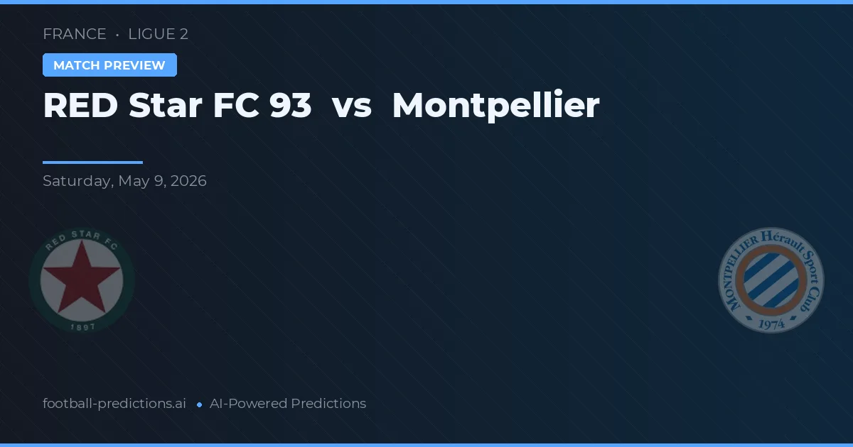 RED Star FC 93 vs Montpellier — matchtips och förhandstitt