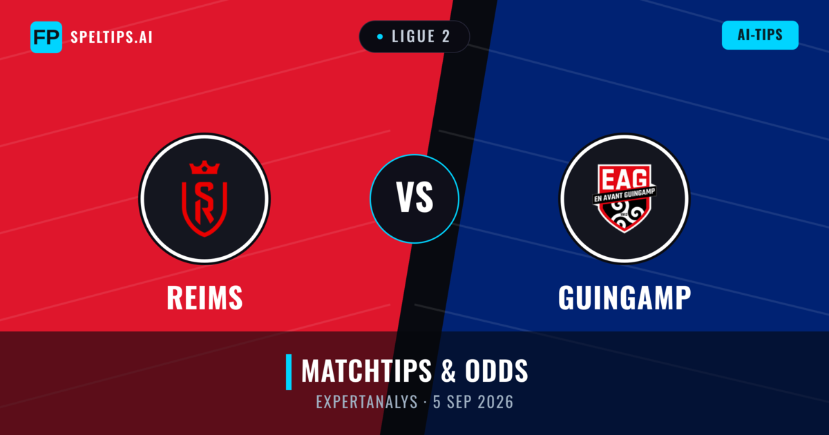 Reims vs Guingamp — matchtips och förhandstitt