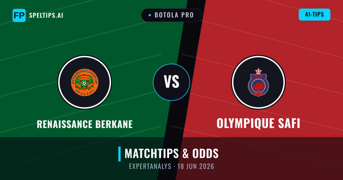 Renaissance Berkane vs Olympique Safi — matchtips och förhandstitt