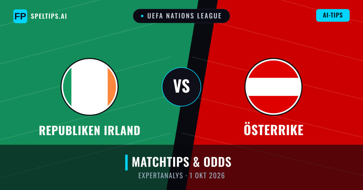 Republiken Irland vs Österrike — matchtips och förhandstitt