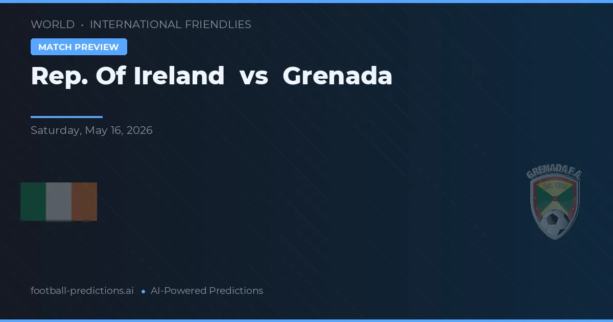 Republiken Irland vs Grenada — matchtips och förhandstitt