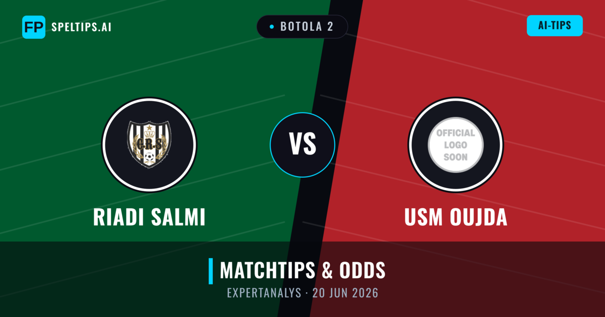 Riadi Salmi vs USM Oujda — matchtips och förhandstitt