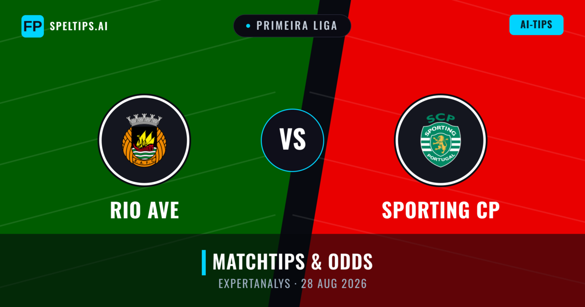 Rio Ave vs Sporting CP — matchtips och förhandstitt