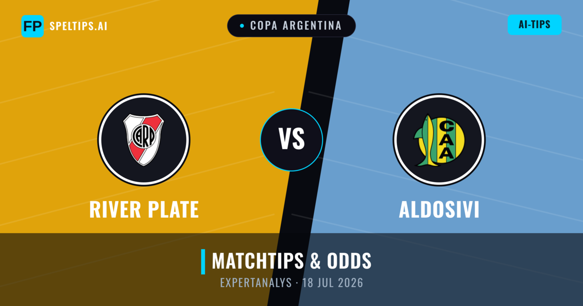 River Plate vs Aldosivi — matchtips och förhandstitt