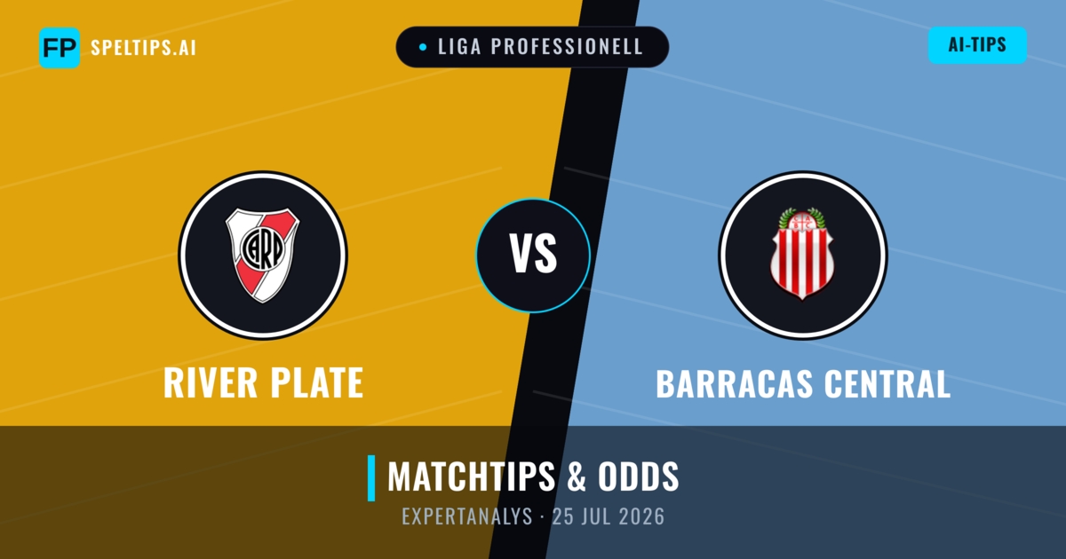 River Plate vs Barracas Central — matchtips och förhandstitt