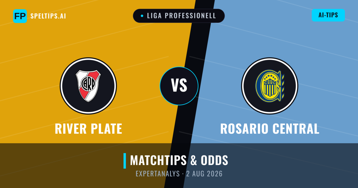 River Plate vs Rosario Central — matchtips och förhandstitt