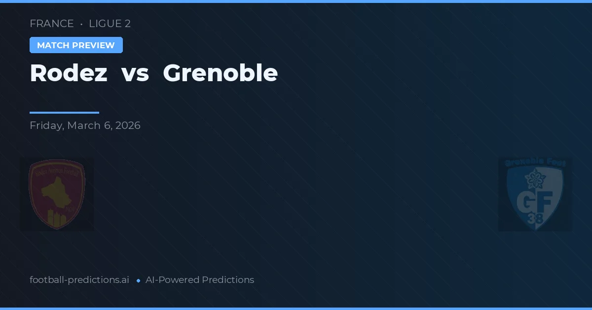 Rodez vs Grenoble — matchtips och förhandstitt