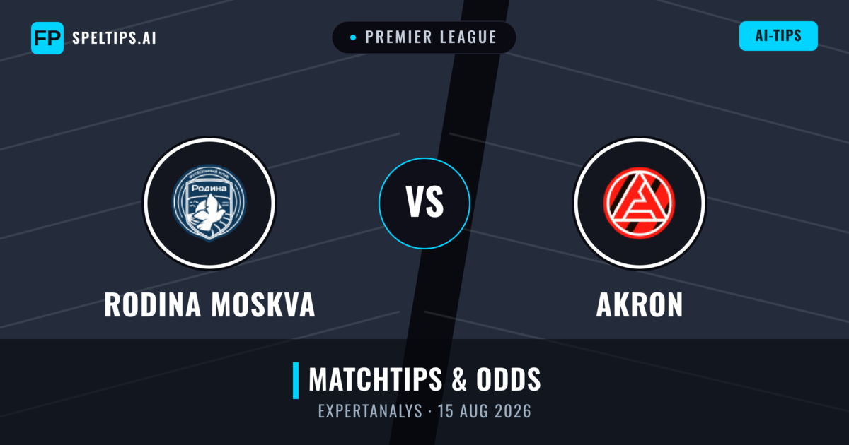 Rodina Moskva vs Akron — matchtips och förhandstitt
