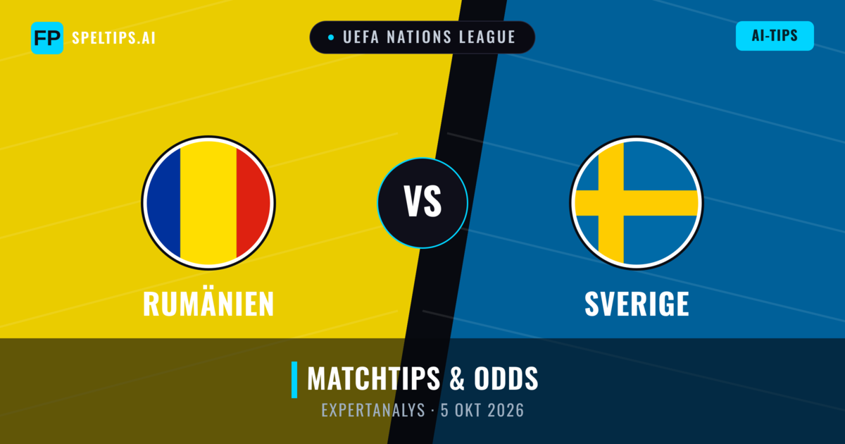 Rumänien vs Sverige — matchtips och förhandstitt