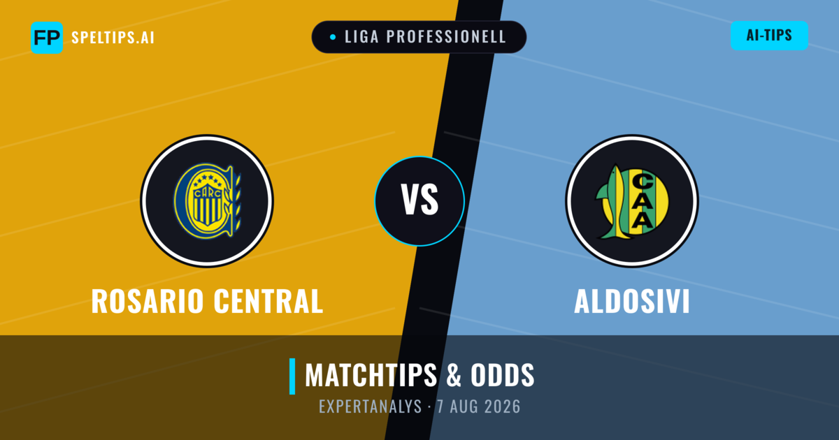 Rosario Central vs Aldosivi — matchtips och förhandstitt
