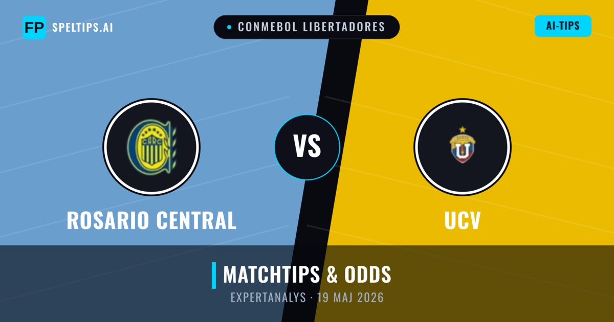 Rosario Central vs UCV — matchtips och förhandstitt