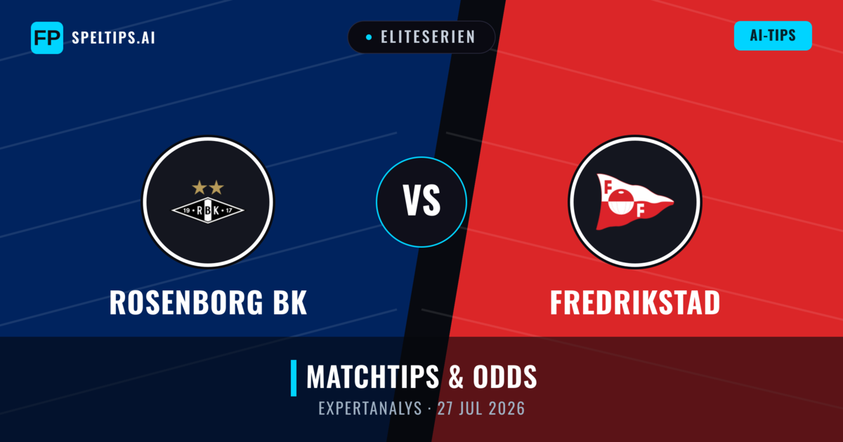 Rosenborg BK vs Fredrikstad — matchtips och förhandstitt