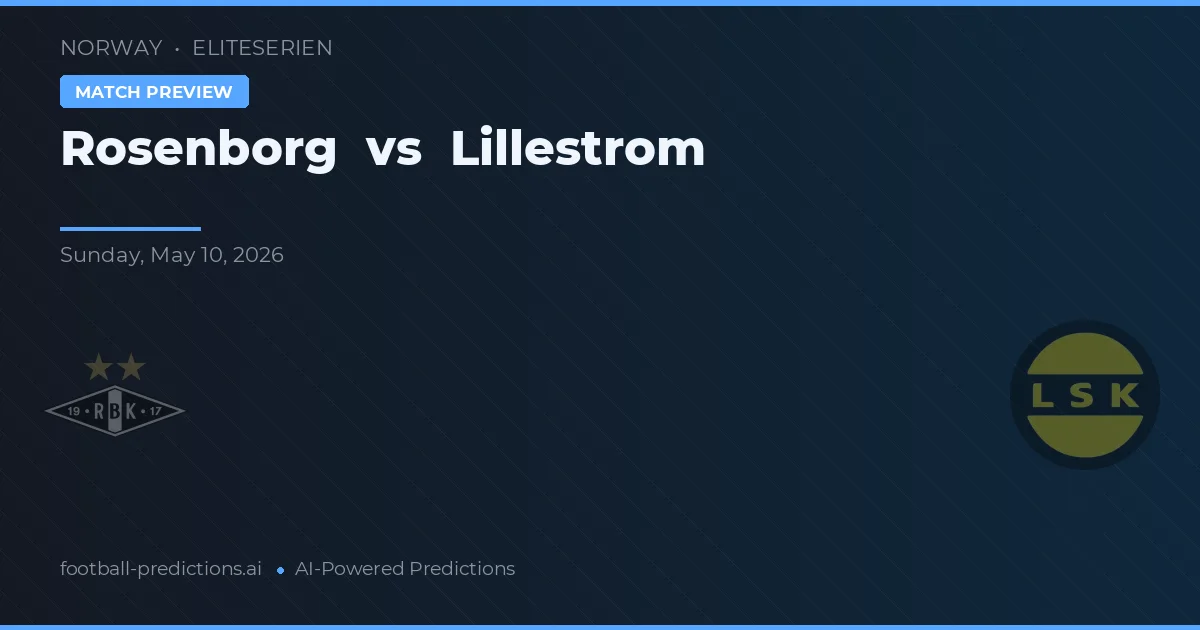 Rosenborg BK vs Lillestrøm — matchtips och förhandstitt